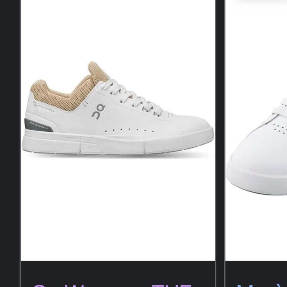 Women’s 7 On Cloud The Roger in Tan/Navy